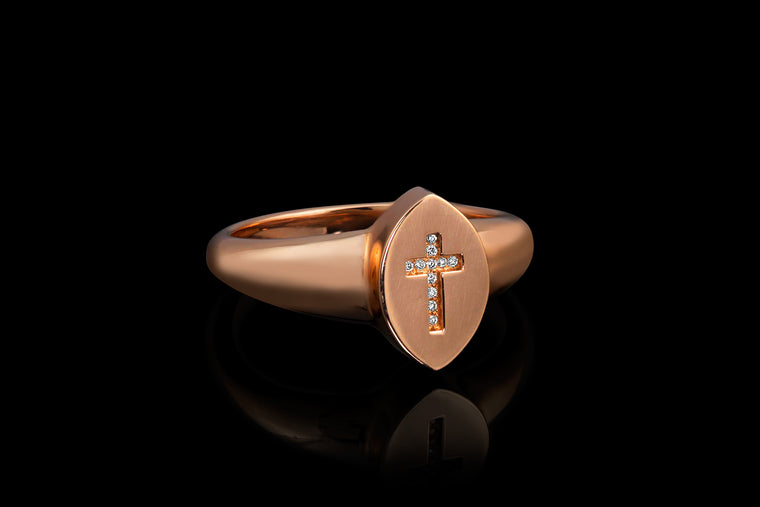Cross Signet Ring