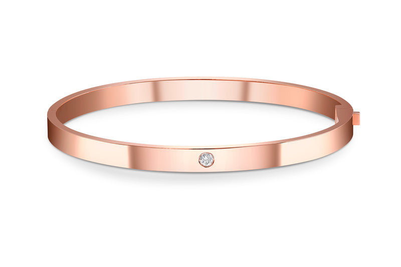 Thin ID Diamond Bangle - Rock Angel