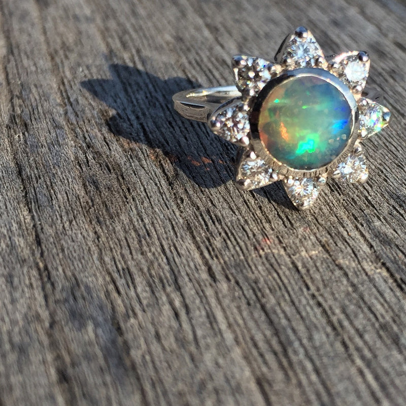 Rock Star Opal Ring - Rock Angel