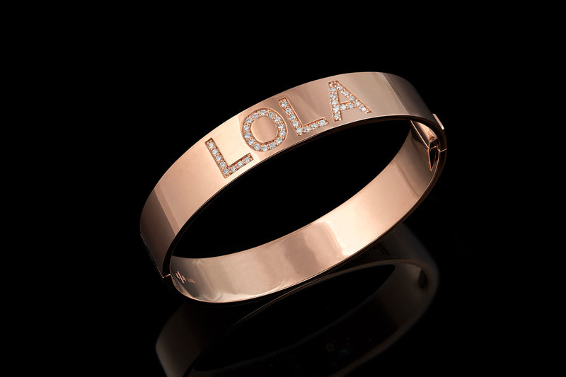 Custom ID Bangle - Rock Angel