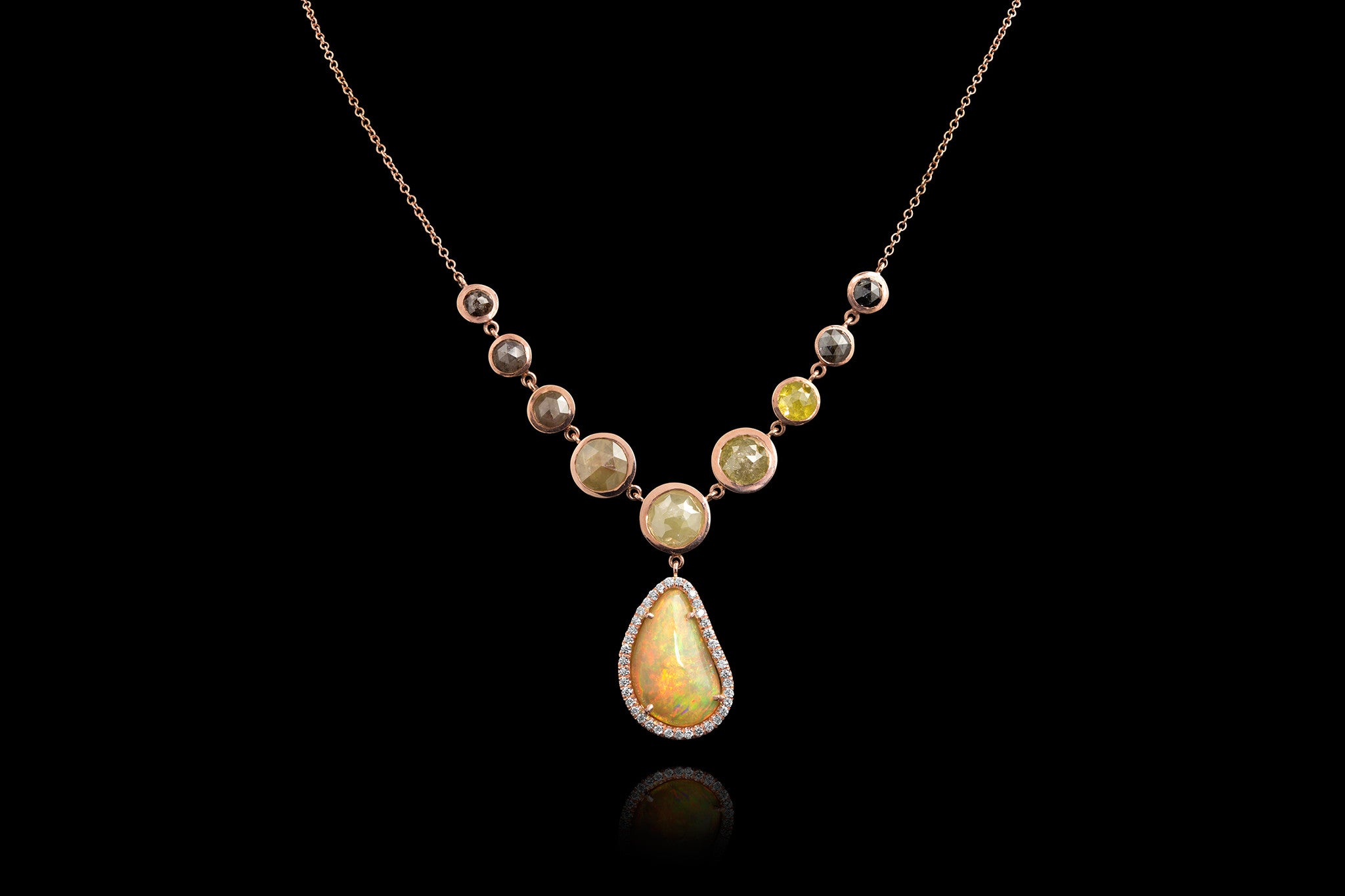 Rough Fire Necklace - Rock Angel