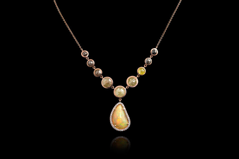 Rough Fire Necklace - Rock Angel