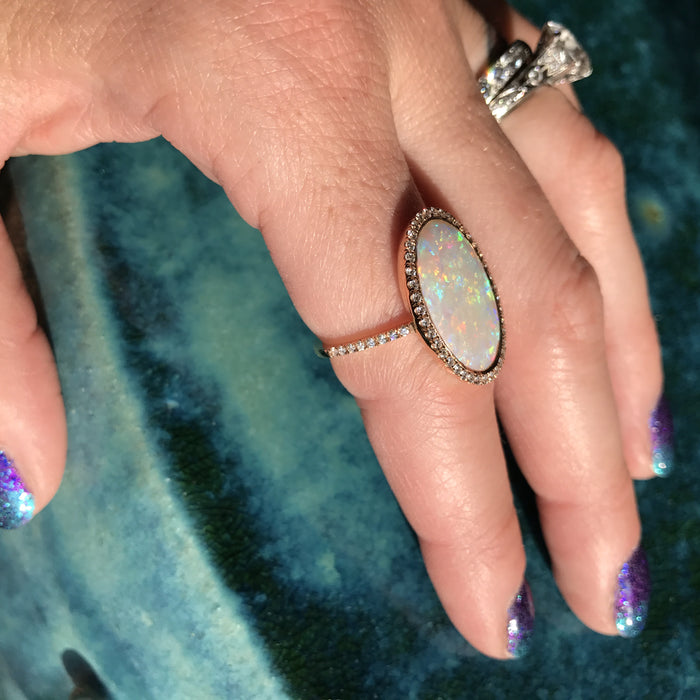 Opal Slice Ring - Rock Angel 